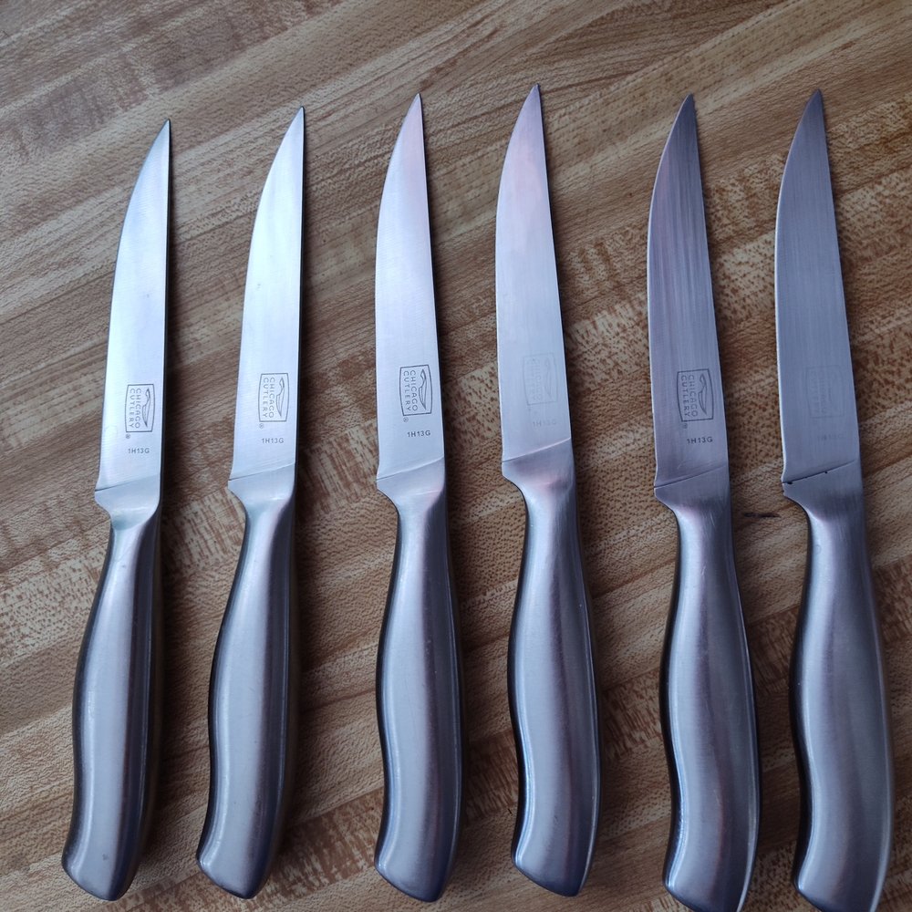 Chicago Cutlery Six-piece Stainless Steel Steak Knife Set Excel Cond * See Photo